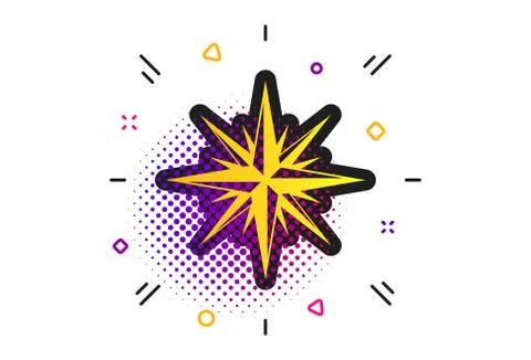 Compass sign icon. Windrose navigation symbol. Vector Ilustración de archivo