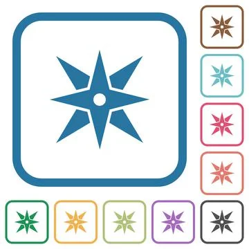 Compass simple icons Stock Illustration