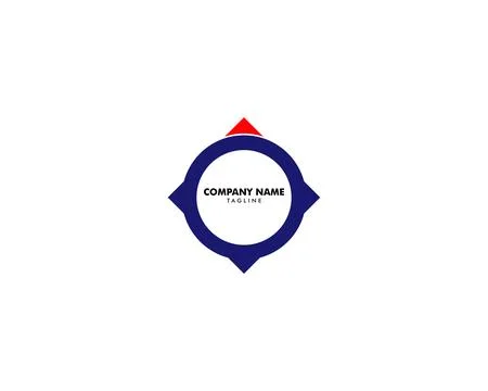 Compass South Logo Template Design Stock Illustration