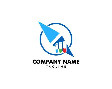 Compass Southeast with Laboratory Logo Template Design Stock Illustration