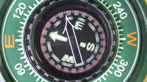 Compass spinning Stock Footage 31349438