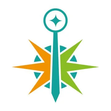 Compass Star Direction vector Logo Design Navigation Icon Stock Illustration