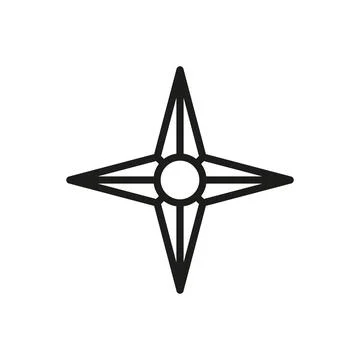 Compass stationary icon vector design templates simple and modern Stock Illustration