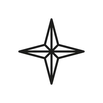 Compass stationary icon vector design templates simple and modern Stock Illustration