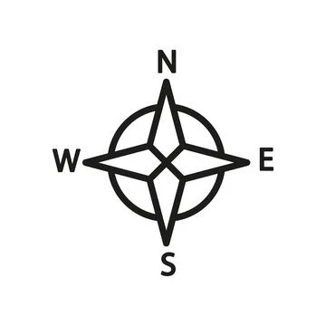 Compass stationary icon vector design templates simple and modern Stock Illustration