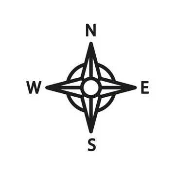 Compass stationary icon vector design templates simple and modern Stock Illustration