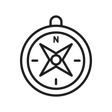 Compass stationary icon vector design templates simple and modern Stock Illustration