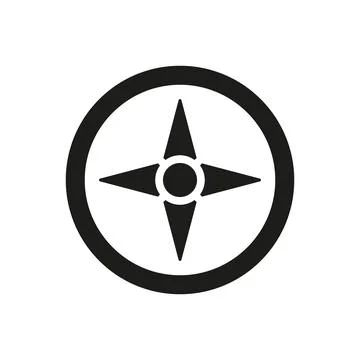 Compass stationary icon vector design templates simple and modern Stock Illustration