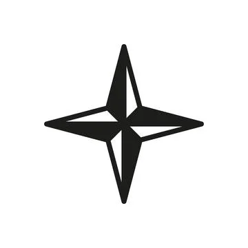 Compass stationary icon vector design templates simple and modern Stock Illustration