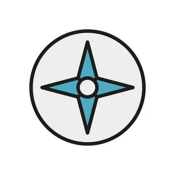 Compass stationary icon vector design templates simple and modern Stock Illustration