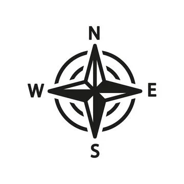 Compass stationary icon vector design templates simple and modern Stock Illustration