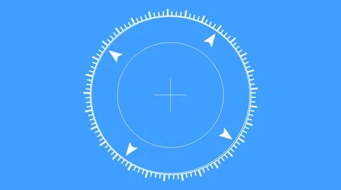 Compass Style Indicator Wheel And Pointers Stock Footage 52581118