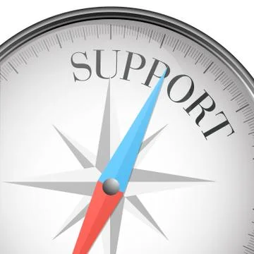 Compass support Stock Illustration