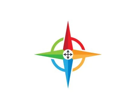 Compass symbol vector icon illustration Stock Illustration