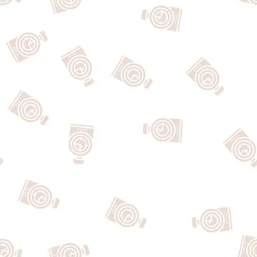 Compass tool glyph seamless pattern Stock Illustration