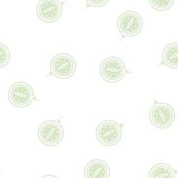 Compass tool glyph seamless pattern Stock Illustration
