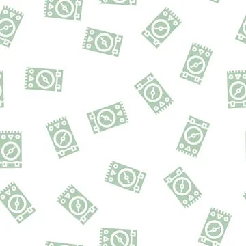 Compass tool glyph vector seamless pattern Stock Illustration