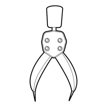 Compass tool icon, isometric 3d style Stock Illustration