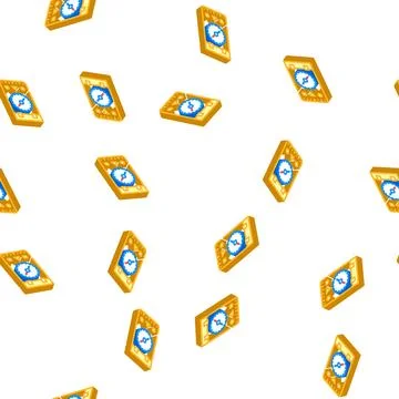 Compass tool isometric icon seamless pattern Stock Illustration