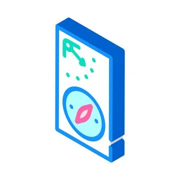 Compass tool isometric icon vector illustration color Stock Illustration