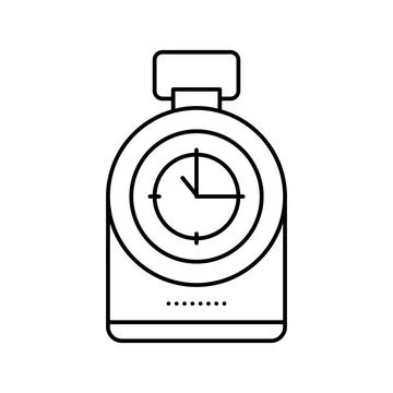 Compass tool line icon vector illustration 스톡 일러스트