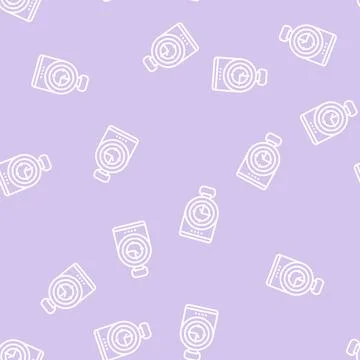 Compass tool line seamless pattern Stock Illustration