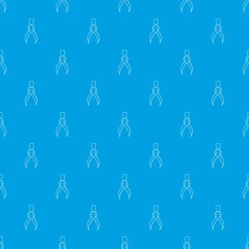 Compass tool pattern vector seamless blue Illustrazione stock