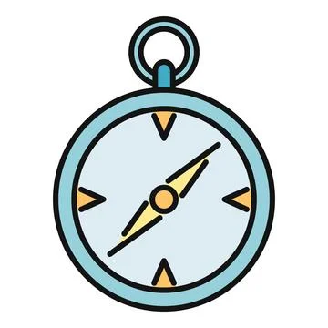 Compass tool showing direction and navigation concept Stock-Illustration