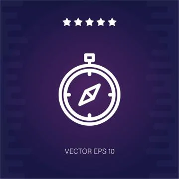 Compass vector icon Stock Illustration