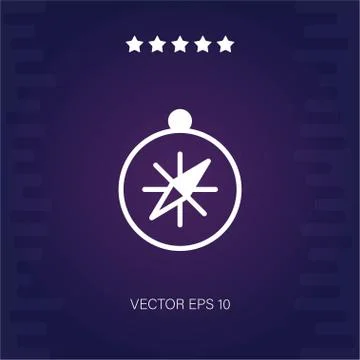 Compass vector icon Stock Illustration