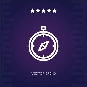 Compass vector icon Stock Illustration