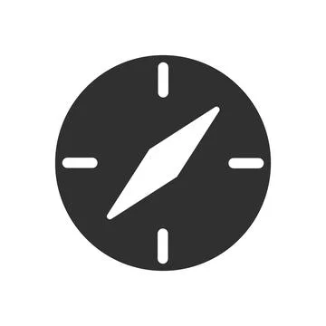 Compass vector icon isolated. Navigation sign. Graph symbol for travel and to Stock Illustration