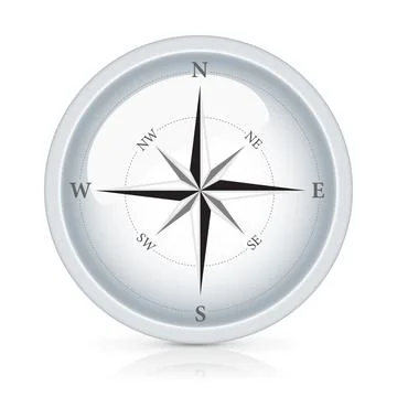 Compass vector illustration isolated on white background Stock Illustration