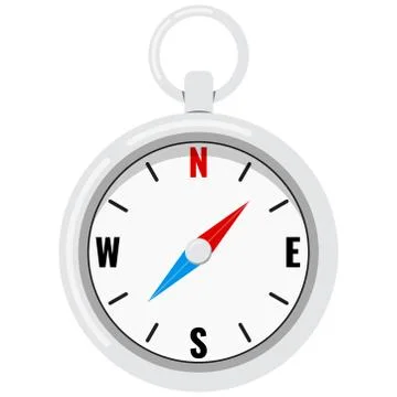 Compass vector image isolated on white background. Stock Illustration