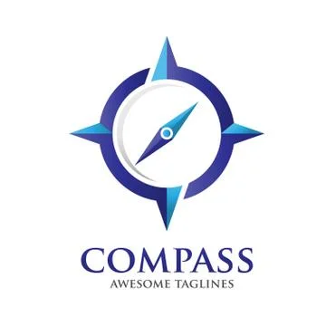 Compass  Vector Logo Design Template Stock Illustration