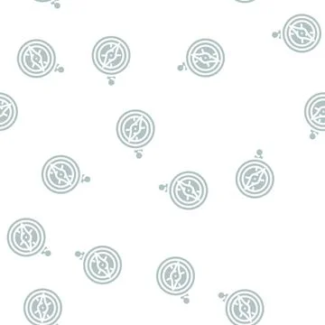 Compass vintage glyph vector seamless pattern Stock Illustration
