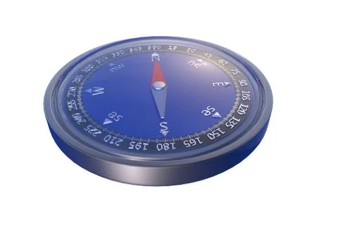 Compass (White background) Stock Illustration
