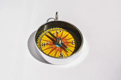Compass on a white background. Foto stock