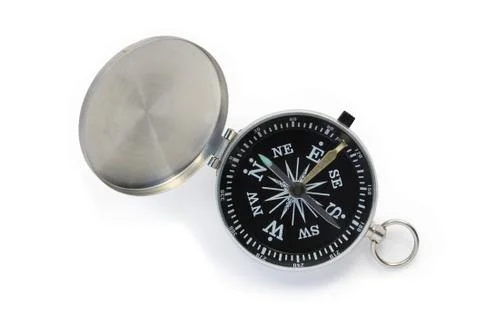 Compass on white Stock Photos