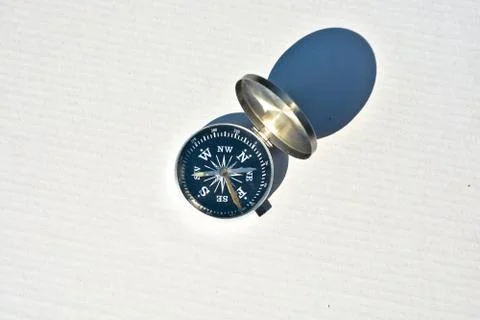 Compass on white. Stock Photos