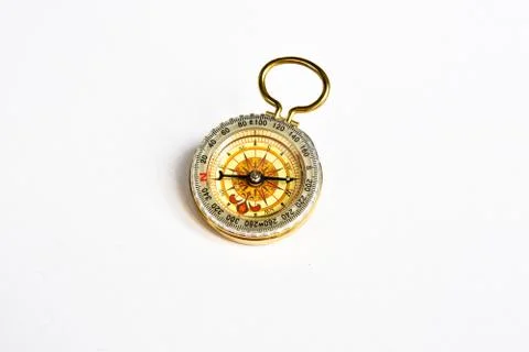 Compass on white. Stock Photos