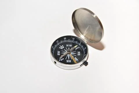 Compass on white. Stock Photos