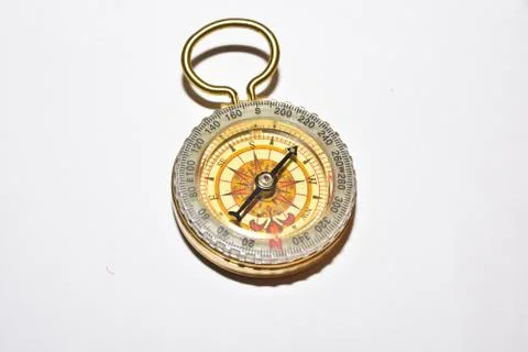 Compass on white. Stock Photos
