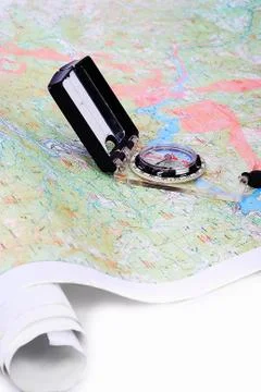 Compass in work Stock Photos