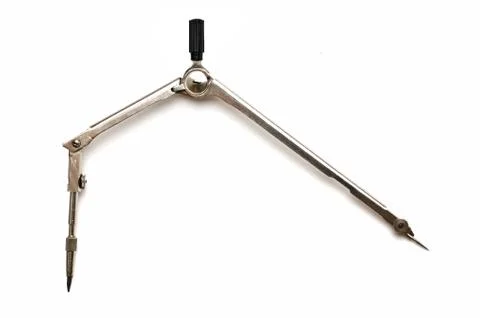 Compasses drawing 스톡 사진