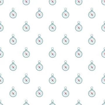 Compasses forming seamless navigation and direction pattern Illustrazione stock