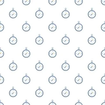 Compasses forming seamless pattern for navigation and travel 스톡 일러스트