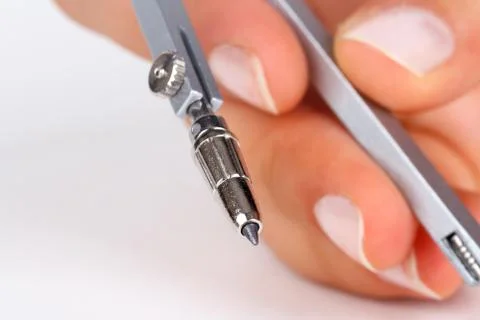 Compasses on Hand Stock Photos