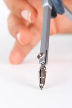 Compasses on Hand Stock Photos