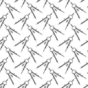 Compasses. Seamless pattern for simple backgrounds イラスト素材